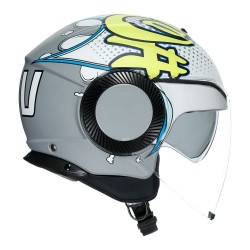 Мото каска AGV Orbyt E2205 Multi Vibes Matt Grey/Yellow