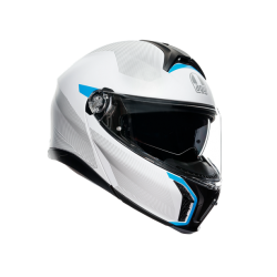 Мото каска AGV Tourmodular Frequency Light Grey/Blue E2206