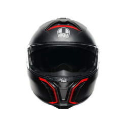 Мото каска AGV Tourmodular Frequency Matt Gunmetal/Red E2206