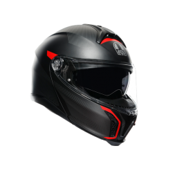 Мото каска AGV Tourmodular Frequency Matt Gunmetal/Red E2206