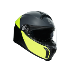 Мото каска AGV Tourmodular Perception Matt Black/Yellow Fluo E2206