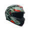 Мото каска AGV K3 Decept Matt Black/Green/Red E2206