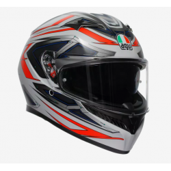 Мото каска AGV K3 Space Matt White/Red Fluo E2206
