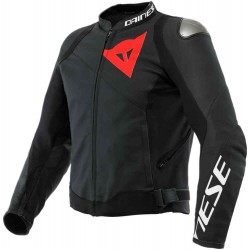 Мъжко кожено мото яке Dainese Sportiva Black/Black