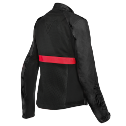 Дамско текстилно мото яке Dainese Ribelle Air Tex Lady Black/Lava Red