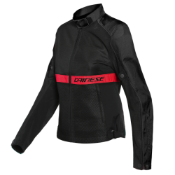 Дамско текстилно мото яке Dainese Ribelle Air Tex Lady Black/Lava Red