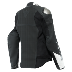 Дамско перфорирано кожено мото яке Dainese Rapida Lady Perf. Black/White