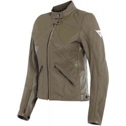 Дамско кожено мото яке Dainese Santa Monica Lady Light Brown