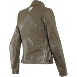 Дамско кожено мото яке Dainese Santa Monica Lady Perf. Light Brown