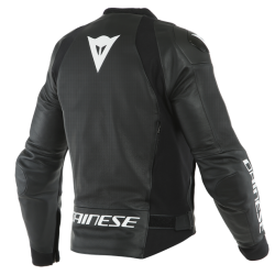 Мъжко перфорирано кожено мото яке Dainese Sport Pro Perf. Black/White