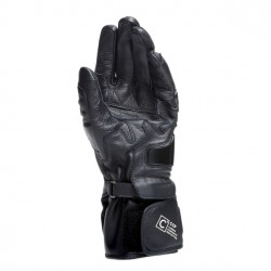 Мъжки кожени мото ръкавици Dainese Carbon 4 Long Black/Black/BlackG 