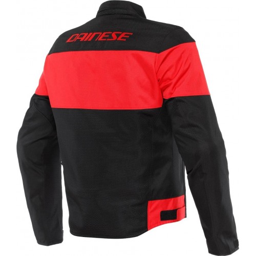 Мъжко текстилно мото яке Dainese Elettrica Air Tex Black/Black/Lava Red