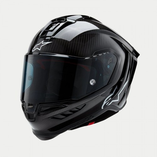 Мото каска Alpinestars Supertech R10 Solid Black Carbon Matte/Glossy