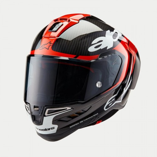 КАСКА ALPINESTARS Supertech R10 Element Black/Carb/Fluo Red/White