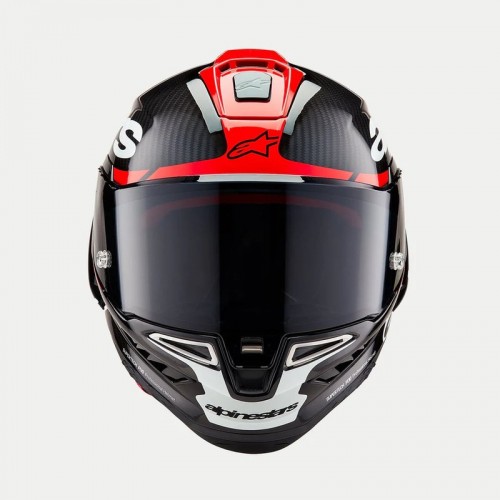 КАСКА ALPINESTARS Supertech R10 Element Black/Carb/Fluo Red/White