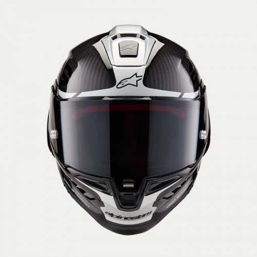 Мото каска Alpinestars Supertech R10 Element Black/Carbon Silver/Black Glossy