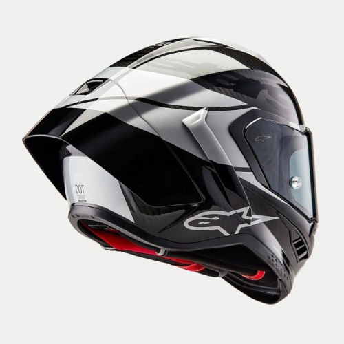 Мото каска Alpinestars Supertech R10 Element Black/Carbon Silver/Black Glossy