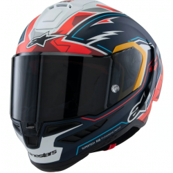 Мото каска Alpinestars Supertech R10 Acosta Limited Edition Blue/Red/White Matt