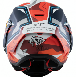 Мото каска Alpinestars Supertech R10 Acosta Limited Edition Blue/Red/White Matt