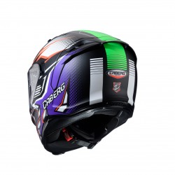 Мото каска Caberg Avalon X Gurkha P2 Matt Black/Orange Fluo/Green Fluo/Purple E2206
