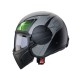 Мото каска Caberg Ghost X Vyrus P7 Matt Black/Grey/Green Fluo E2206