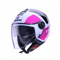 Мото каска Caberg Riviera V4 X Alpha O8 White/Fuchsia/Black E2206