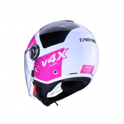 Мото каска Caberg Riviera V4 X Alpha O8 White/Fuchsia/Black E2206