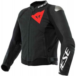 Мъжко перфорирано кожено мото яке Dainese Sportiva Perf. Black
