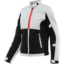 Дамско мото яке Dainese Risoluta Air Tex Lady Glacier-Gray/Lava-Red