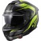 Мото каска LS2 FF808 Stream II Fury Gloss Black H-V Yellow E2206