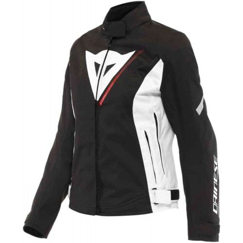 Дамско текстилно мото яке Dainese Veloce Lady D-Dry Black/White/Lava Red