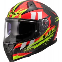 Мото каска LS2 FF811 Vector II Carbon Tantic Gloss Red/H-V Yellow