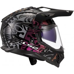 Мото каска LS2 MX702 Pioneer II Rangi Gloss Black Chameleon E2206