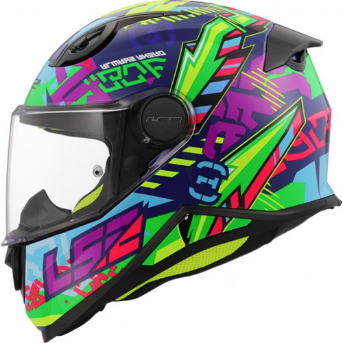 Детска мото каска LS2 FF812 Kid Svent Gloss Blue/Green