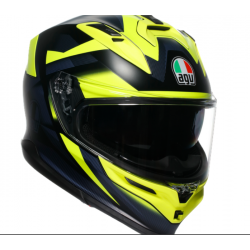 Мото каска AGV K7 MPLK Glimpse Matt Black/Yellow Fluo E2206