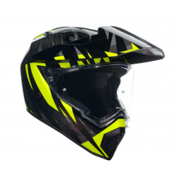 Мото каска AGV AX9 Steppa Carbon/Grey/Yellow Fluo E2206