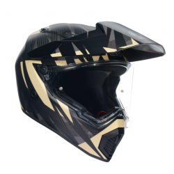 Мото каска AGV AX9 Steppa Matt Carbon/Grey/Sand E2206