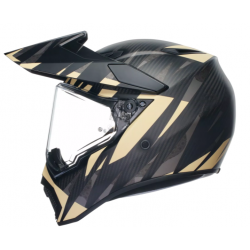 Мото каска AGV AX9 Steppa Matt Carbon/Grey/Sand E2206