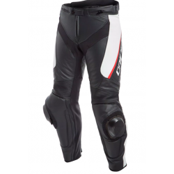 Мъжки кожен мото панталон Dainese Delta 3 Black/White/Red
