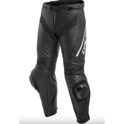 Мъжки перфориран кожен мото панталон Dainese Delta 3 Perf. Black/Black/White