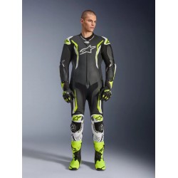 МЪЖКИ КОЖЕН MOTO ЕКИП ALPINESTARS GP TECH V5 Black/White/Fluo Yellow