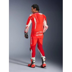 МЪЖКИ КОЖЕН MOTO ЕКИП ALPINESTARS GP TECH V5 Fluo Red/White