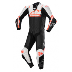 МЪЖКИ КОЖЕН MOTO ЕКИП ALPINESTARS Missile Ward 1pc Black/White/Red Fluo