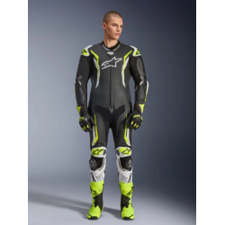 МЪЖКИ КОЖЕН MOTO ЕКИП ALPINESTARS 1-pcs GP Tech v5 Black/White/Fluo Yellow