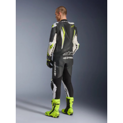 МЪЖКИ КОЖЕН MOTO ЕКИП ALPINESTARS 1-pcs GP Tech v5 Black/White/Fluo Yellow