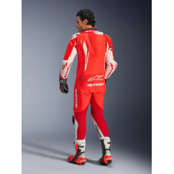 МЪЖКИ КОЖЕН MOTO ЕКИП ALPINESTARS 1-pcs GP Tech v5 Fluo Red/White