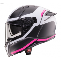Мото каска Caberg Avalon X Pure O2 Matt Black/White/Fuchsia E2206