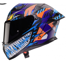 Мото каска Caberg Drift Evo II Nobo R5 Matt Black/Red Fluo/Blue/Purple Fluo E2206