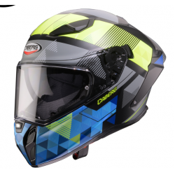 Мото каска Caberg Drift Evo II Prism R3 Matt Black/Yellow Fluo/Blue E2206