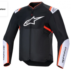 ЯКЕ ALPINESTARS T-SPS Air v2 Black/White/Red Fluo